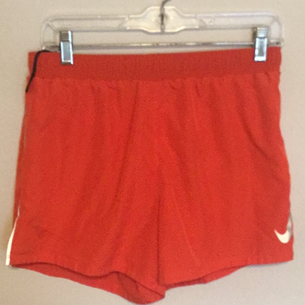 Nike Red Athletic Shorts Lightweight Performance Essential